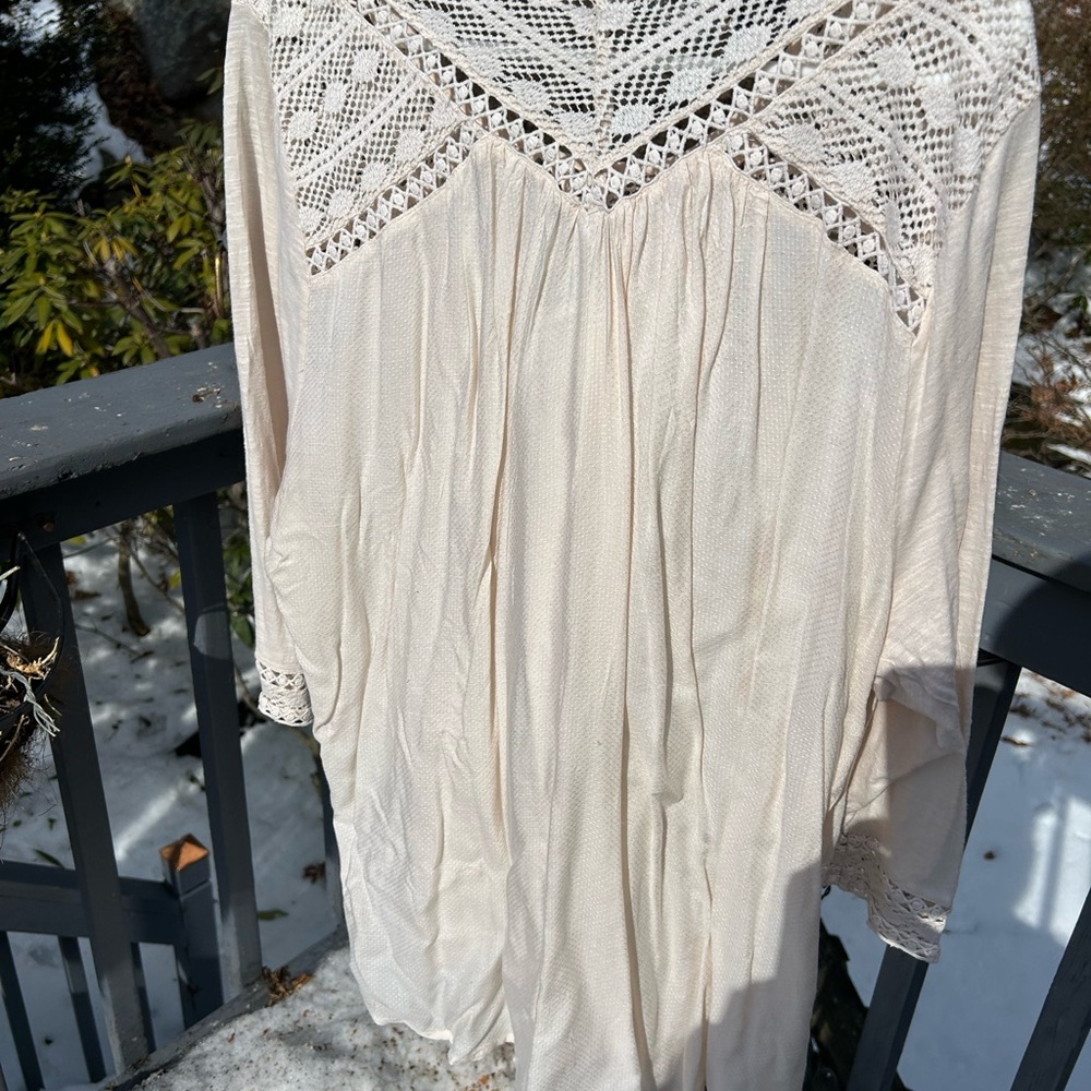 Lucky Brand Ivory Crochet Top - Picture 5 of 6